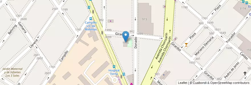 Mapa de ubicacion de Escuela Primaria Nº 3 DE 14, Parque Chas en Arjantin, Ciudad Autónoma De Buenos Aires, Buenos Aires, Comuna 15.