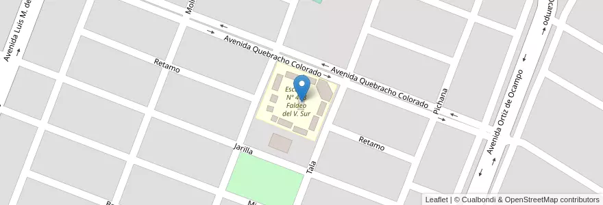 Mapa de ubicacion de Escuela Primaria Nº 408 en Argentinien, La Rioja, Departamento Capital, La Rioja.