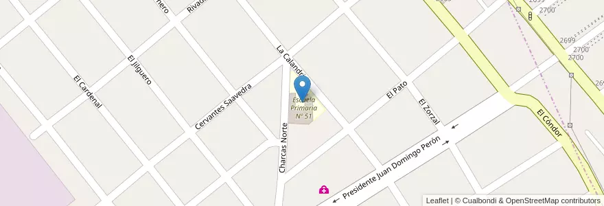 Mapa de ubicacion de Escuela Primaria Nº 51 en Arjantin, Buenos Aires, Partido De Almirante Brown, San Francisco Solano.