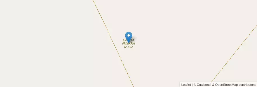 Mapa de ubicacion de ESCUELA PRIMARIA Nº 532 en アルゼンチン, コリエンテス州, Departamento Saladas, Saladas.