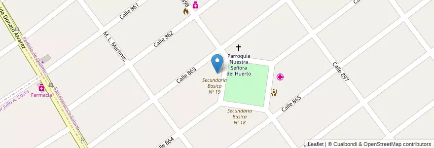 Mapa de ubicacion de Escuela Primaria Nº 59 en Arjantin, Buenos Aires, Partido De Quilmes, San Francisco Solano.
