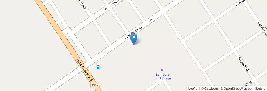 Mapa de ubicacion de ESCUELA PRIMARIA Nº 812 PABLO ARGILAGA en آرژانتین, Corrientes, Departamento San Luis Del Palmar, Municipio De San Luis Del Palmar.