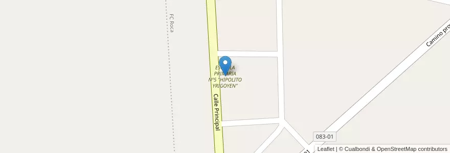 Mapa de ubicacion de ESCUELA PRIMARIA Nº5 "HIPOLITO YRIGOYEN" en Argentinië, Buenos Aires, Partido De Pila.