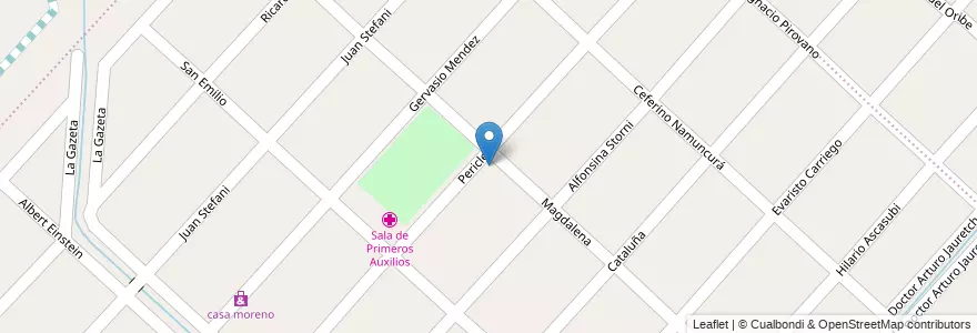 Mapa de ubicacion de Escuela Primaria nº68 "La tradicion" en Arjantin, Buenos Aires, Partido De Moreno, Trujui.