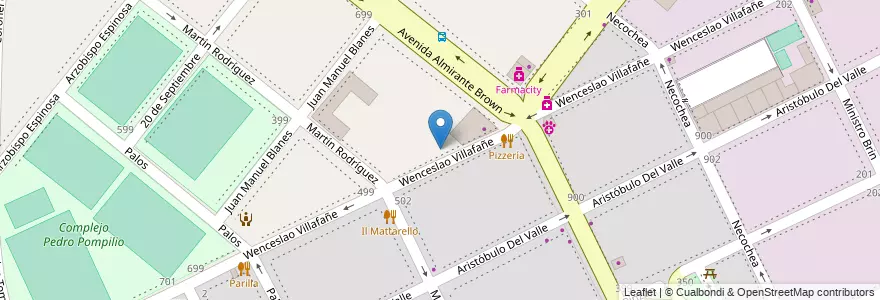 Mapa de ubicacion de Escuela Primaria p/Adultos 02 Carlos Ramon Vignale, Boca en Аргентина, Буэнос-Айрес, Comuna 4, Буэнос-Айрес.