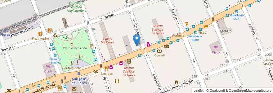 Mapa de ubicacion de Escuela Primaria p/Adultos 02 Florencio Varela, Flores en Arjantin, Ciudad Autónoma De Buenos Aires, Comuna 7, Buenos Aires.
