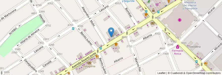 Mapa de ubicacion de Escuela Primaria p/Adultos 03 Monte Castro, Monte Castro en Argentinië, Ciudad Autónoma De Buenos Aires, Buenos Aires, Comuna 10, Comuna 11.