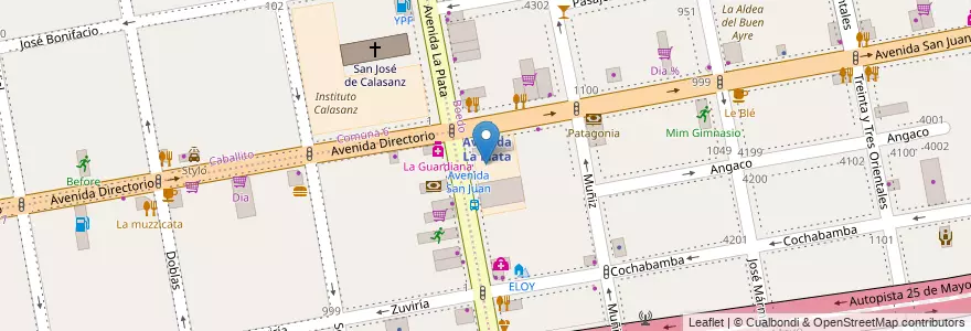 Mapa de ubicacion de Escuela Primaria p/Adultos 06 San José de Calasanz, Boedo en Argentinien, Ciudad Autónoma De Buenos Aires, Comuna 5, Buenos Aires.
