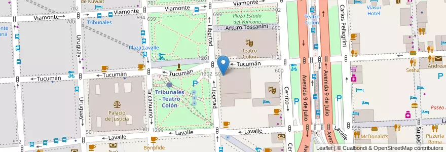 Mapa de ubicacion de Escuela Primaria p/Adultos 07 Presidente Roca, San Nicolas en Argentina, Autonomous City Of Buenos Aires, Comuna 1, Autonomous City Of Buenos Aires.