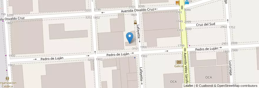 Mapa de ubicacion de Escuela Primaria p/Adultos 11 República de Haití, Barracas en 阿根廷, Ciudad Autónoma De Buenos Aires, Partido De Avellaneda, Comuna 4, 布宜诺斯艾利斯.