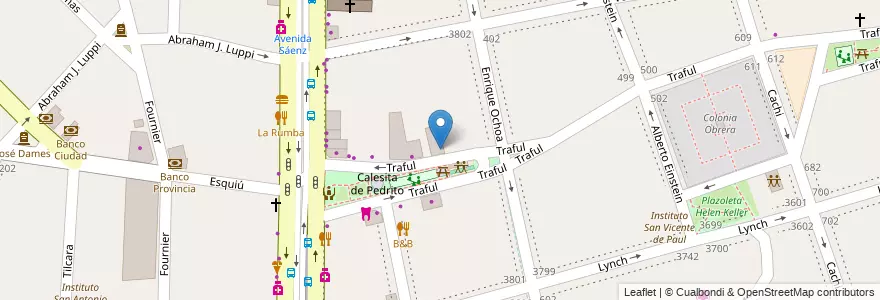 Mapa de ubicacion de Escuela Primaria p/Adultos 17 Pedro Melitón Ledesma, Nueva Pompeya en Argentinië, Ciudad Autónoma De Buenos Aires, Comuna 4, Buenos Aires.