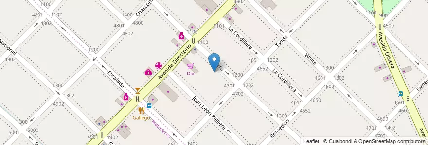 Mapa de ubicacion de Escuela Primaria p/Adultos 20 Sargento Juan Bautista Cabral, Parque Avellaneda en アルゼンチン, Ciudad Autónoma De Buenos Aires, Comuna 9, ブエノスアイレス.