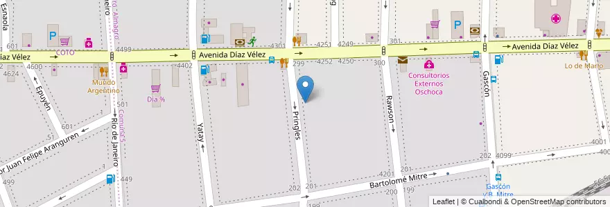 Mapa de ubicacion de Escuela Primaria p/Adultos 23 Gral. Belgrano, Almagro en Argentina, Ciudad Autónoma De Buenos Aires, Comuna 5, Buenos Aires.