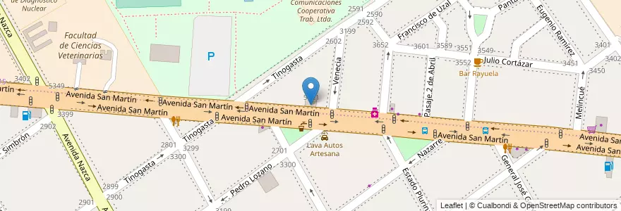 Mapa de ubicacion de Escuela Primaria p/Adultos 25 Carmen Sonda de Pandolfini, Agronomia en アルゼンチン, Ciudad Autónoma De Buenos Aires, ブエノスアイレス, Comuna 11, Comuna 15.