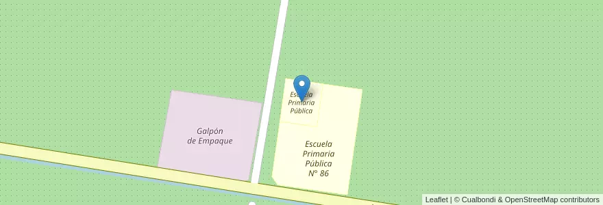 Mapa de ubicacion de Escuela Primaria Pública en الأرجنتين, ريو نيغرو, General Roca, Departamento General Roca.