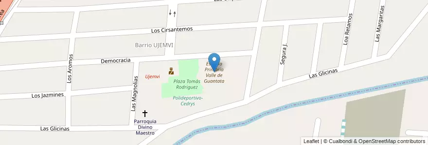 Mapa de ubicacion de Escuela Primaria Valle de Guantata en Argentine, Chili, Mendoza, Departamento Las Heras, Distrito El Plumerillo.