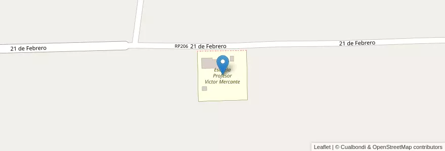 Mapa de ubicacion de Escuela Profesor Victor Mercante en Argentinien, San Juan, Chile, Angaco.