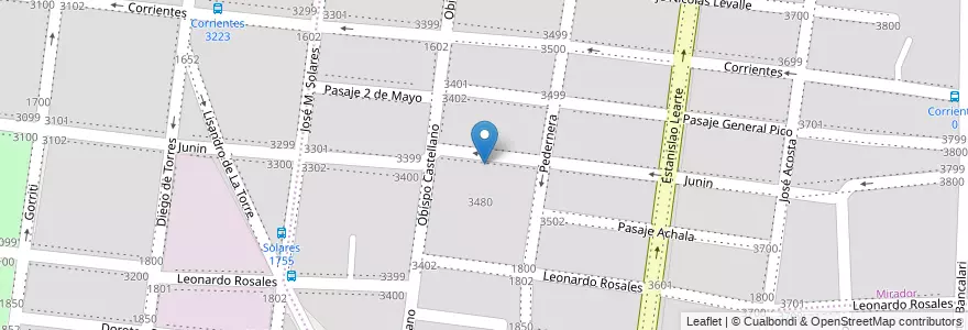 Mapa de ubicacion de ESCUELA PROVINCIA LA RIOJA en アルゼンチン, コルドバ州, Departamento Capital, Pedanía Capital, Córdoba, Municipio De Córdoba.