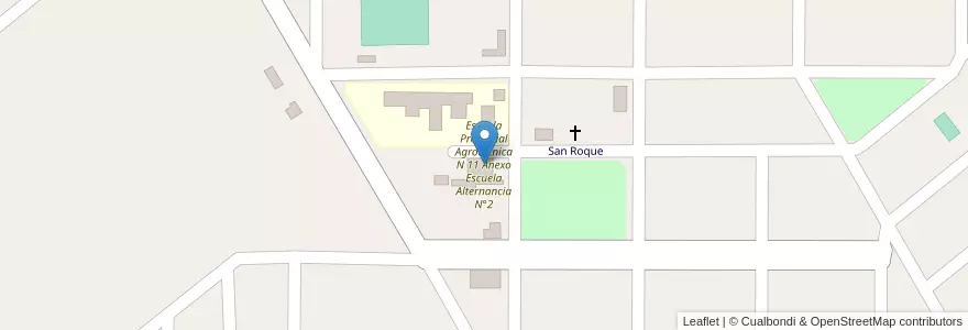 Mapa de ubicacion de Escuela Provincial Agrotécnica N 11 Anexo Escuela Alternancia N°2 en アルゼンチン, フフイ州, Departamento Santa Bárbara, Municipio De Vinalito.