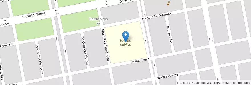 Mapa de ubicacion de Escuela publica en الأرجنتين, Santiago Del Estero, Departamento Capital, Santiago Del Estero.