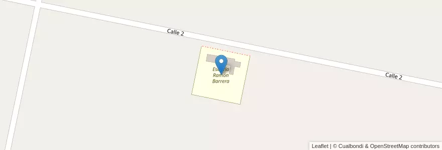 Mapa de ubicacion de Escuela Ramón Barrera en アルゼンチン, サンフアン州, チリ, 25 De Mayo.