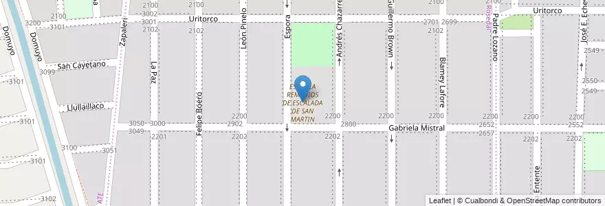 Mapa de ubicacion de ESCUELA REMEDIOS DE ESCALADA DE SAN MARTIN en Аргентина, Кордова, Departamento Capital, Pedanía Capital, Córdoba, Municipio De Córdoba.
