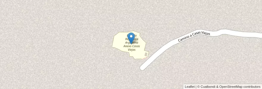 Mapa de ubicacion de Escuela República Argentina Anexo Casas Viejas en Arjantin, San Juan, Caucete.