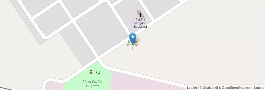 Mapa de ubicacion de Escuela Rural Nº 9 en アルゼンチン, ブエノスアイレス州, Partido De San Antonio De Areco.
