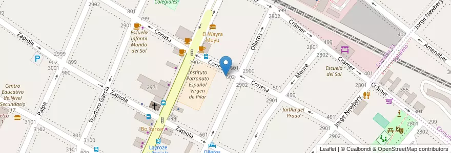 Mapa de ubicacion de Escuela San Andrés, Colegiales en アルゼンチン, Ciudad Autónoma De Buenos Aires, ブエノスアイレス, Comuna 13.