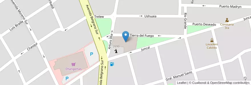 Mapa de ubicacion de Escuela Santo tomas de aquino en Аргентина, Сантьяго-Дель-Эстеро, Departamento Capital, Santiago Del Estero.