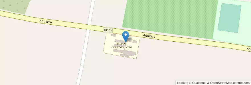 Mapa de ubicacion de Escuela Secundaria 13 de Junio en Argentinien, San Juan, Chile, Angaco.