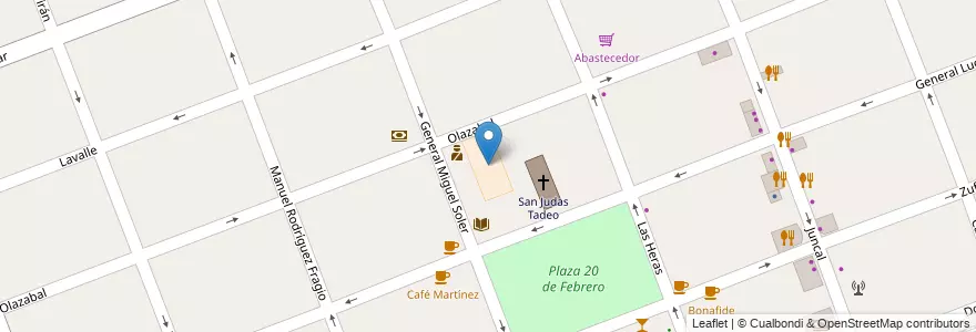 Mapa de ubicacion de Escuela Secundaria A.U.P.I en Argentina, Buenos Aires, Partido De Ituzaingó, Ituzaingó.