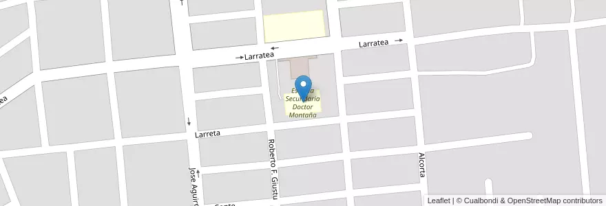Mapa de ubicacion de Escuela Secundaria Doctor Montaña en آرژانتین, Corrientes, Departamento Capital, Corrientes, Corrientes.