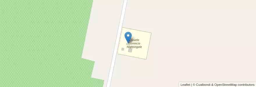 Mapa de ubicacion de Escuela Secundaria Florencia Nightingale en Arjantin, San Juan, Şili, 25 De Mayo.