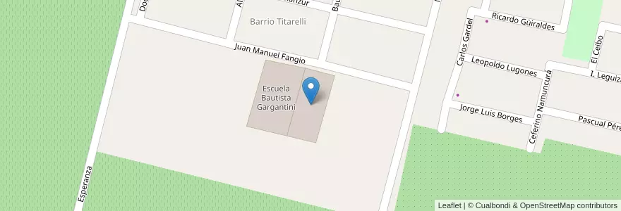 Mapa de ubicacion de Escuela Secundaria Mabel Saffi en آرژانتین, شیلی, Mendoza, Departamento Rivadavia.