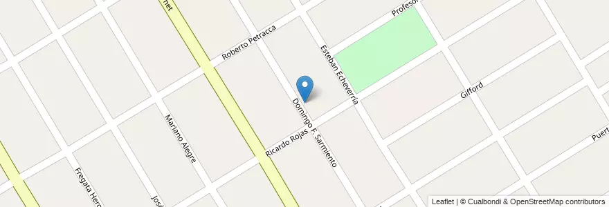 Mapa de ubicacion de Escuela Secundaria N* 33 en Arjantin, Buenos Aires, Partido De Esteban Echeverría, Monte Grande.