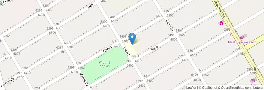 Mapa de ubicacion de Escuela Secundaria N°37 en Argentinië, Buenos Aires, Partido De Almirante Brown, San Francisco Solano.