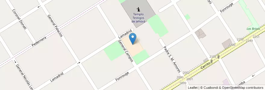 Mapa de ubicacion de Escuela Secundaria nro. 327 en Argentina, Buenos Aires, Partido De Lomas De Zamora.