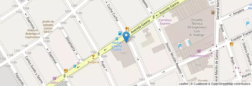 Mapa de ubicacion de Escuela Superior de Comercio 03 Hipólito Vieytes, Caballito en Аргентина, Буэнос-Айрес, Буэнос-Айрес, Comuna 6.