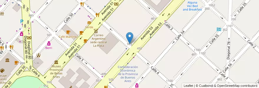 Mapa de ubicacion de Escuela Superior de Sanidad, Casco Urbano en Argentinien, Provinz Buenos Aires, Partido De La Plata, La Plata.
