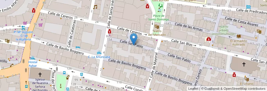 Mapa de ubicacion de Escuela Taller Casco Histórico en スペイン, アラゴン州, サラゴサ, Zaragoza, サラゴサ.