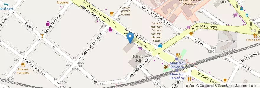 Mapa de ubicacion de Escuela Técnica 03 María Sánchez de Thompson, Palermo en Argentina, Autonomous City Of Buenos Aires, Autonomous City Of Buenos Aires, Comuna 14.