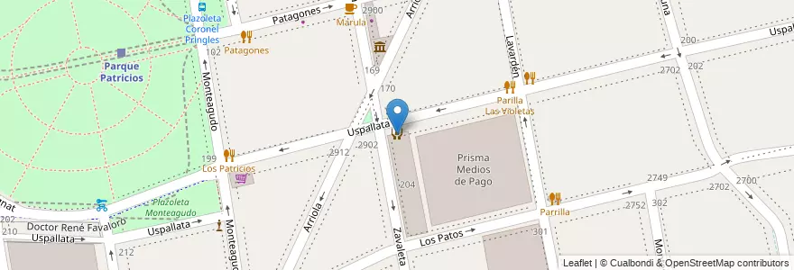 Mapa de ubicacion de Escuela Técnica 07 Dolores Lavalle de Lavalle, Parque Patricios en Аргентина, Буэнос-Айрес, Comuna 4, Буэнос-Айрес.