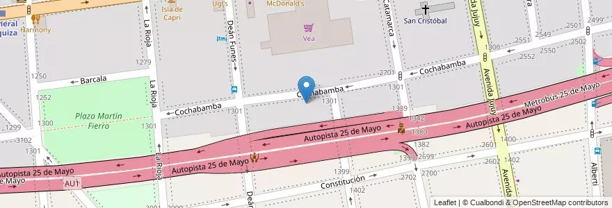 Mapa de ubicacion de Escuela Técnica 11 Manuel Belgrano, San Cristobal en Аргентина, Буэнос-Айрес, Comuna 3, Буэнос-Айрес.