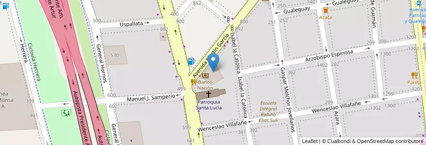 Mapa de ubicacion de Escuela Técnica 15 Maipú, Barracas en 阿根廷, Ciudad Autónoma De Buenos Aires, Comuna 4, 布宜诺斯艾利斯.