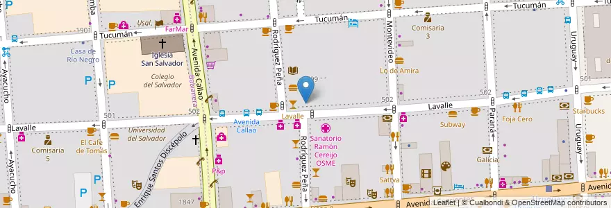 Mapa de ubicacion de Escuela Técnica 19 Alejandro Volta, San Nicolas en Arjantin, Ciudad Autónoma De Buenos Aires, Buenos Aires.