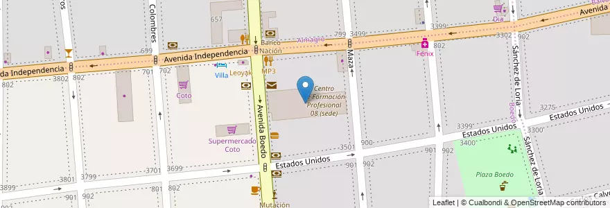 Mapa de ubicacion de Escuela Técnica 29 Reconquista de Buenos Aires, Boedo en アルゼンチン, Ciudad Autónoma De Buenos Aires, Comuna 5, ブエノスアイレス.