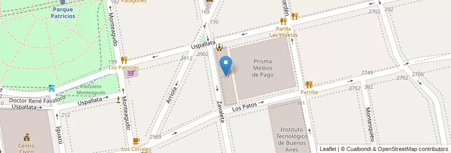 Mapa de ubicacion de Escuela Técnica Nº 07 D.E. 05 "Dolores Lavalle de Lavalle", Parque Patricios en 阿根廷, Ciudad Autónoma De Buenos Aires, Comuna 4, 布宜诺斯艾利斯.