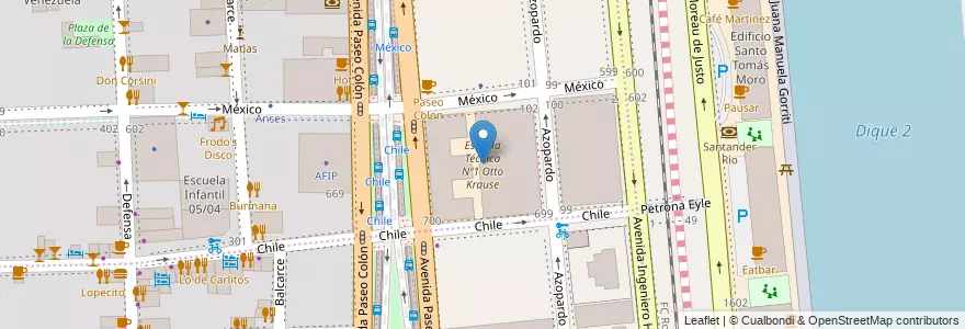 Mapa de ubicacion de Escuela Técnica Nº1 Otto Krause, Montserrat en الأرجنتين, Ciudad Autónoma De Buenos Aires, Comuna 1, Buenos Aires.