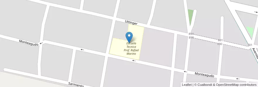 Mapa de ubicacion de Escuela Tecnica Prof. Rafael Marino en Аргентина, Тукуман, Departamento Tafí Viejo, Tafí Viejo.